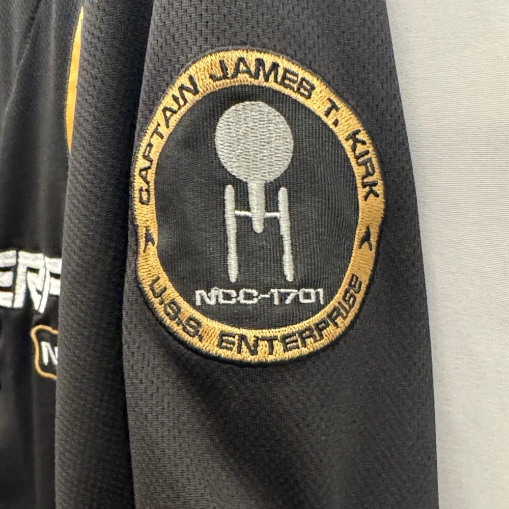 Star Trek U.S.S. Enterprise Men's Black & Gold Kirk Jersey- Box Lunch Exclusive - Picture 3 of 5